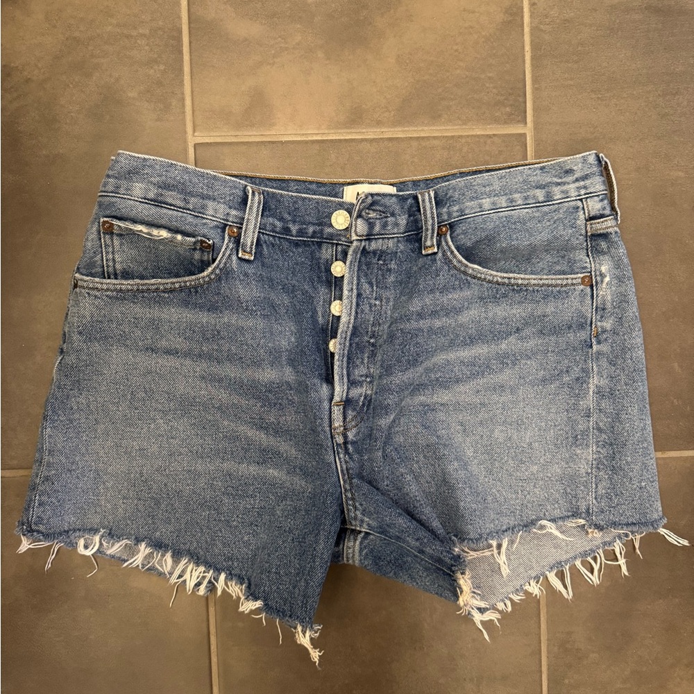 Agolde Blue Jean Shorts